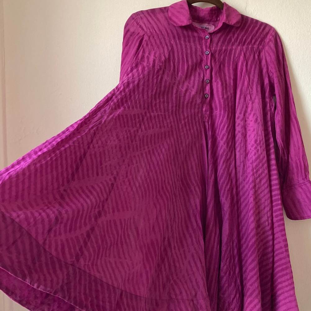 Johnny Was Amanda Bond Donna Flare Mini Dress Fuchsia Pink Size XS/S - Picture 10 of 16